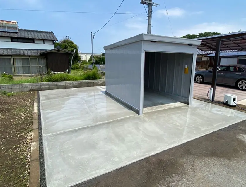 中津市H様邸　イナババイクガレージ