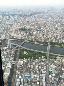 東京スカイツリー展望デッキからの風景