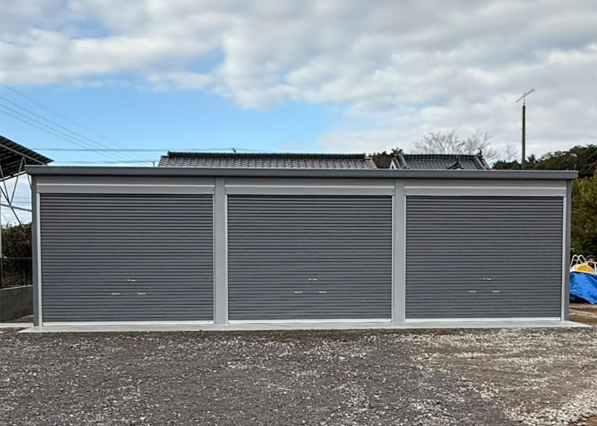 宇佐市　I様邸　ガレージ建設事例