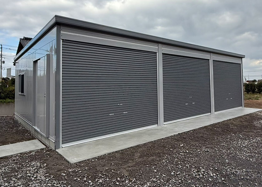 宇佐市　I様邸　ガレージ建設事例